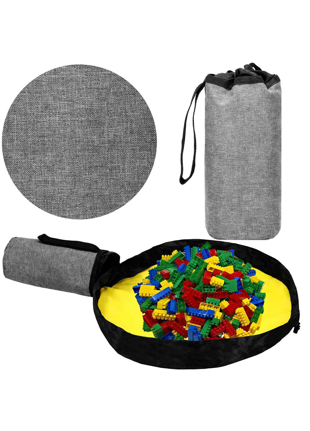 Кошик-сумка для зберігання з килимком 2 л текстильний для іграшок та аксесуарів HA0130 Springos (258235105)