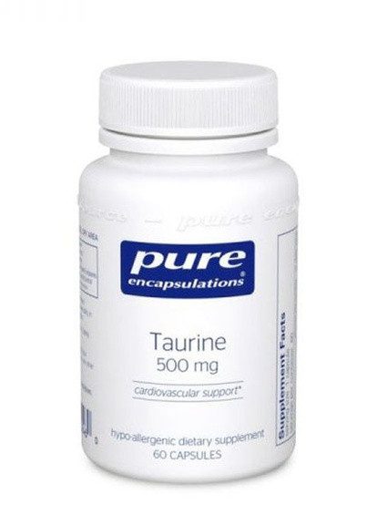 Taurine 500 mg 60 Caps PE-00246 Pure Encapsulations (258512104)