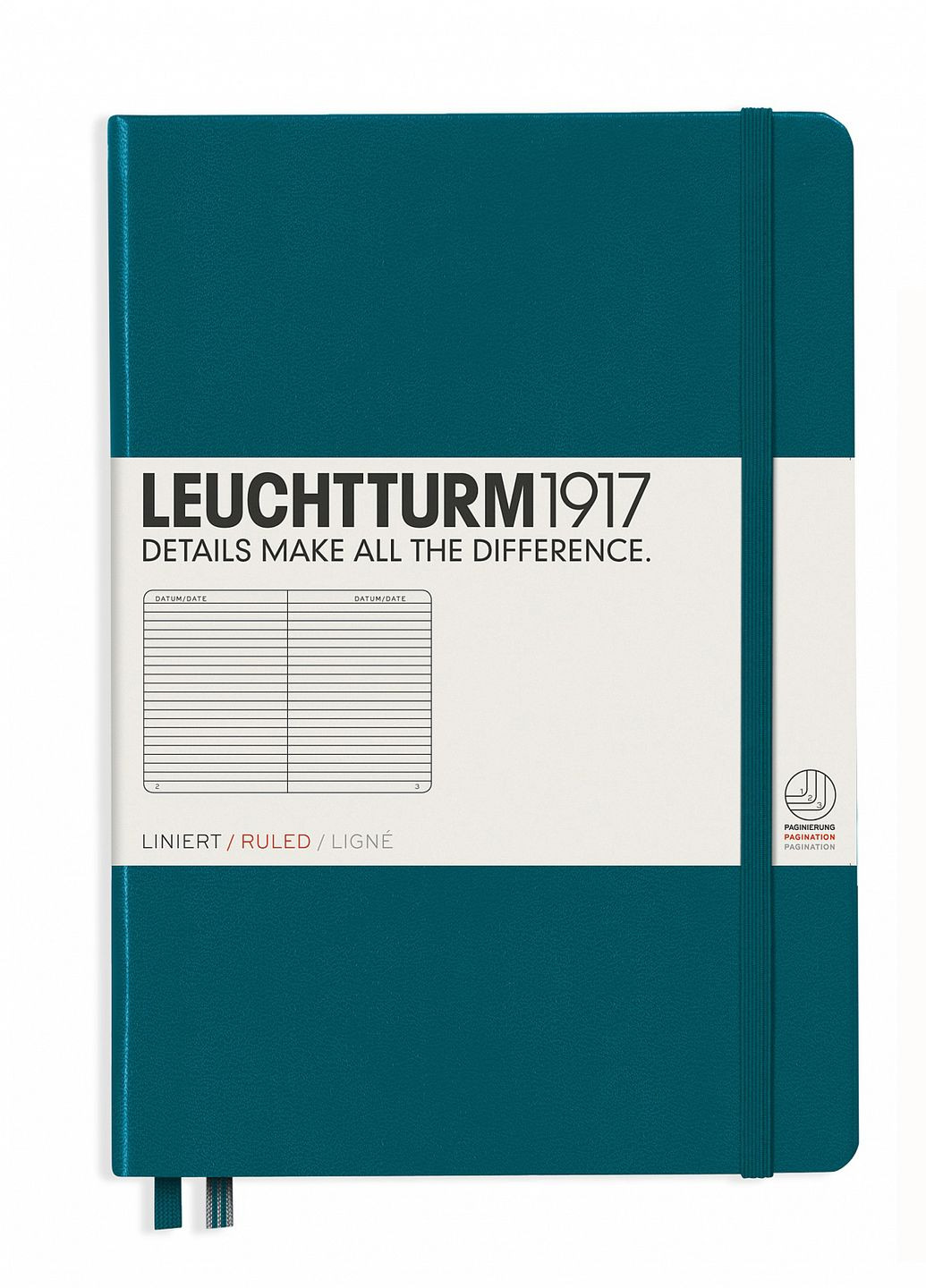 Блокнот Средний, тихоокеанский зеленый, линия Leuchtturm1917 (269901163)