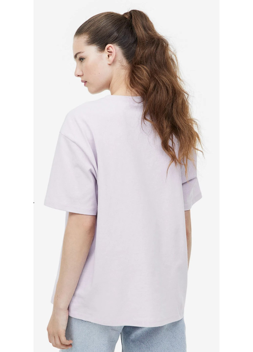 Лавандова літня жіноча футболка н&м (56008) xs лавандова H&M