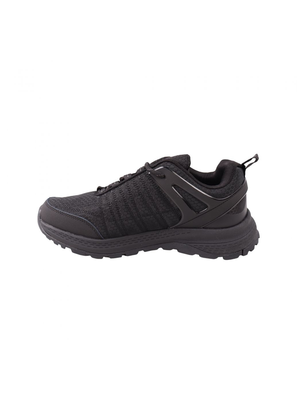 Чорні кросівки чоловічі чорні текстиль Yike 12-23DK