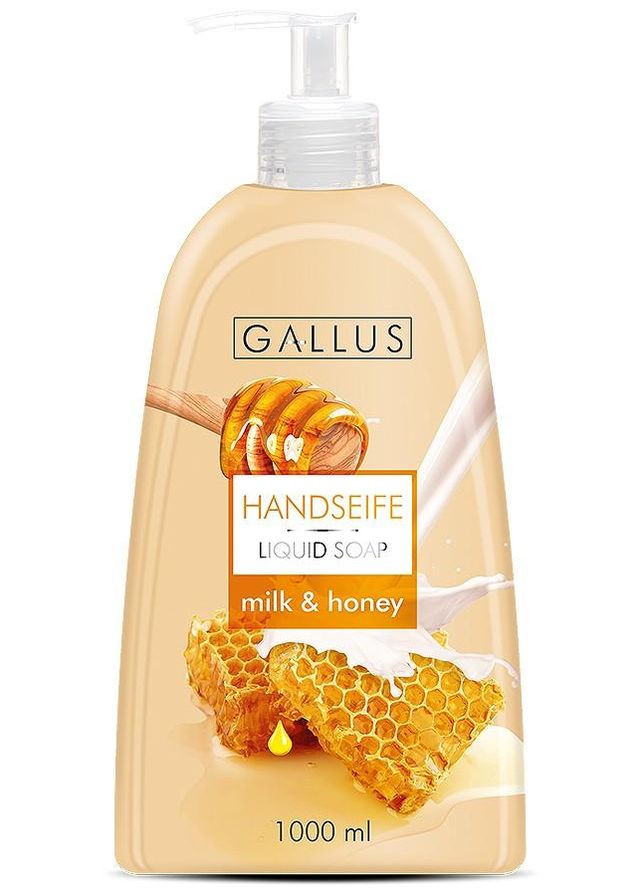 Жидкое мыло для рук Handseife Milk&Honey 1 л Gallus (264382520)