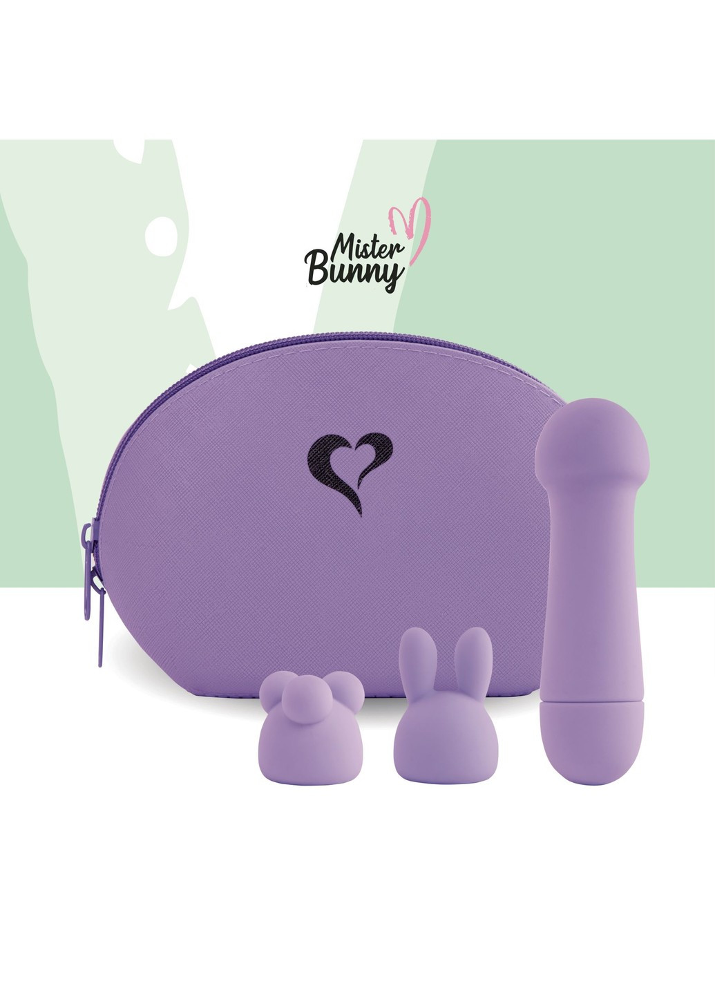 Міні-вібратор Magic Bunny Purple з двома насадками FeelzToys (277236729)