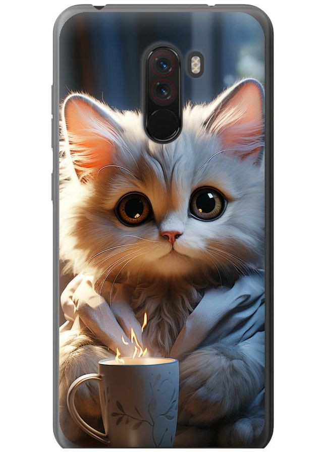 Силиконовый чехол 'White cat' для Endorphone xiaomi pocophone f1 (265397383)