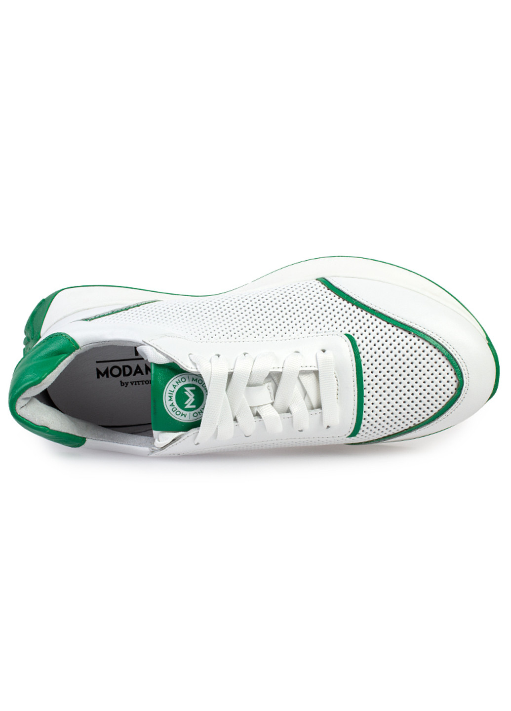 Белые демисезонные кроссовки женские бренда 8200408_(1) ModaMilano