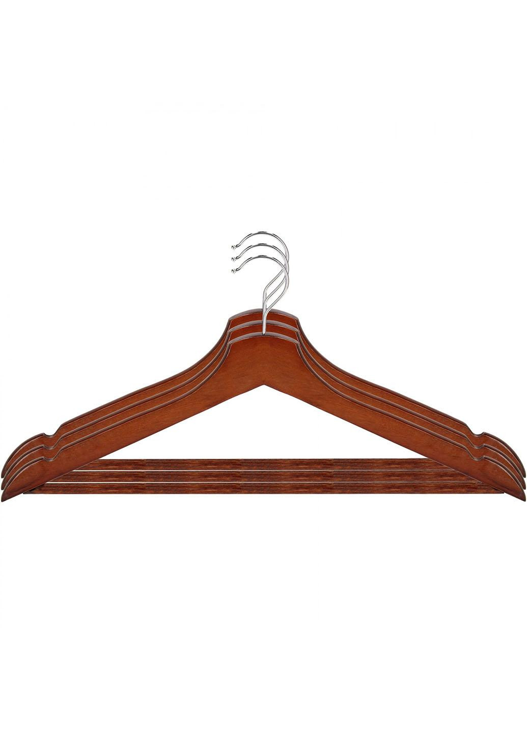 Набор деревянных плечиков (вешалок) для одежды 3 шт HG0040 Springos (261241701)