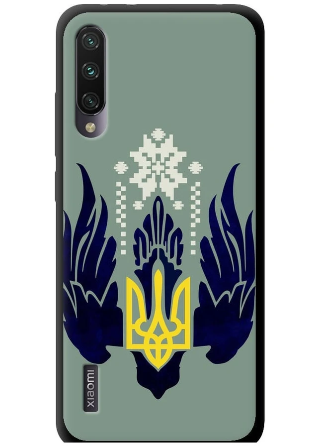 TPU черный чехол 'Тризуб с крыльями' для Endorphone Xiaomi Mi A3 (259943935)