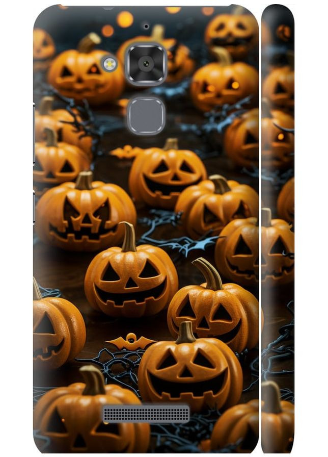 3D пластиковый матовый чехол 'Тыквы 2' для Endorphone Asus Zenfone 3 Max ZC520TL (266806832)