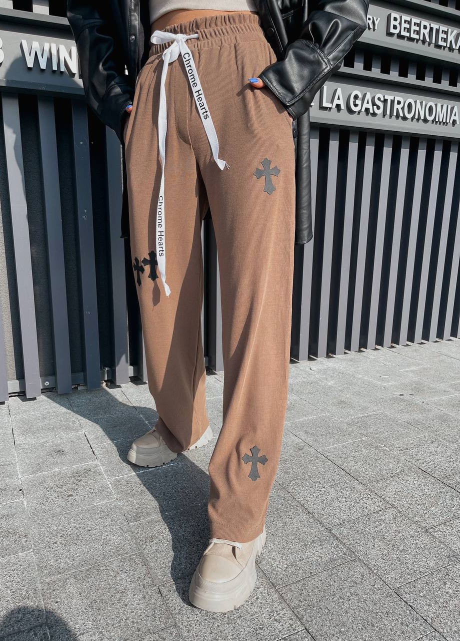 Женские брюки фасон палаццо No Brand (257910067)
