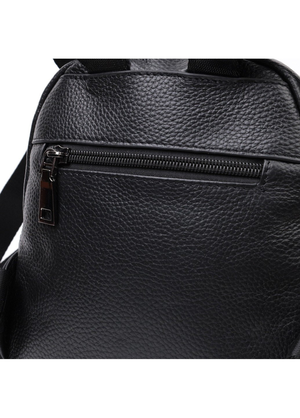 Компактный стильный рюкзак из натуральной кожи 22434 Черный Vintage (276461766)