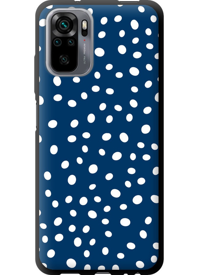 TPU чорний чохол 'Горошок v3' для Endorphone Xiaomi Redmi Note 10S (258094266)