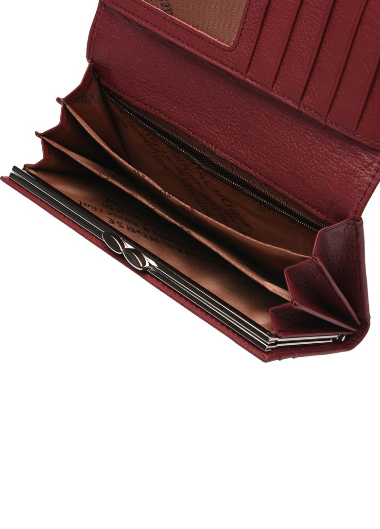 Гаманець жіночий шкіряний A0001 Red бордовий Horse Imperial (259771429)
