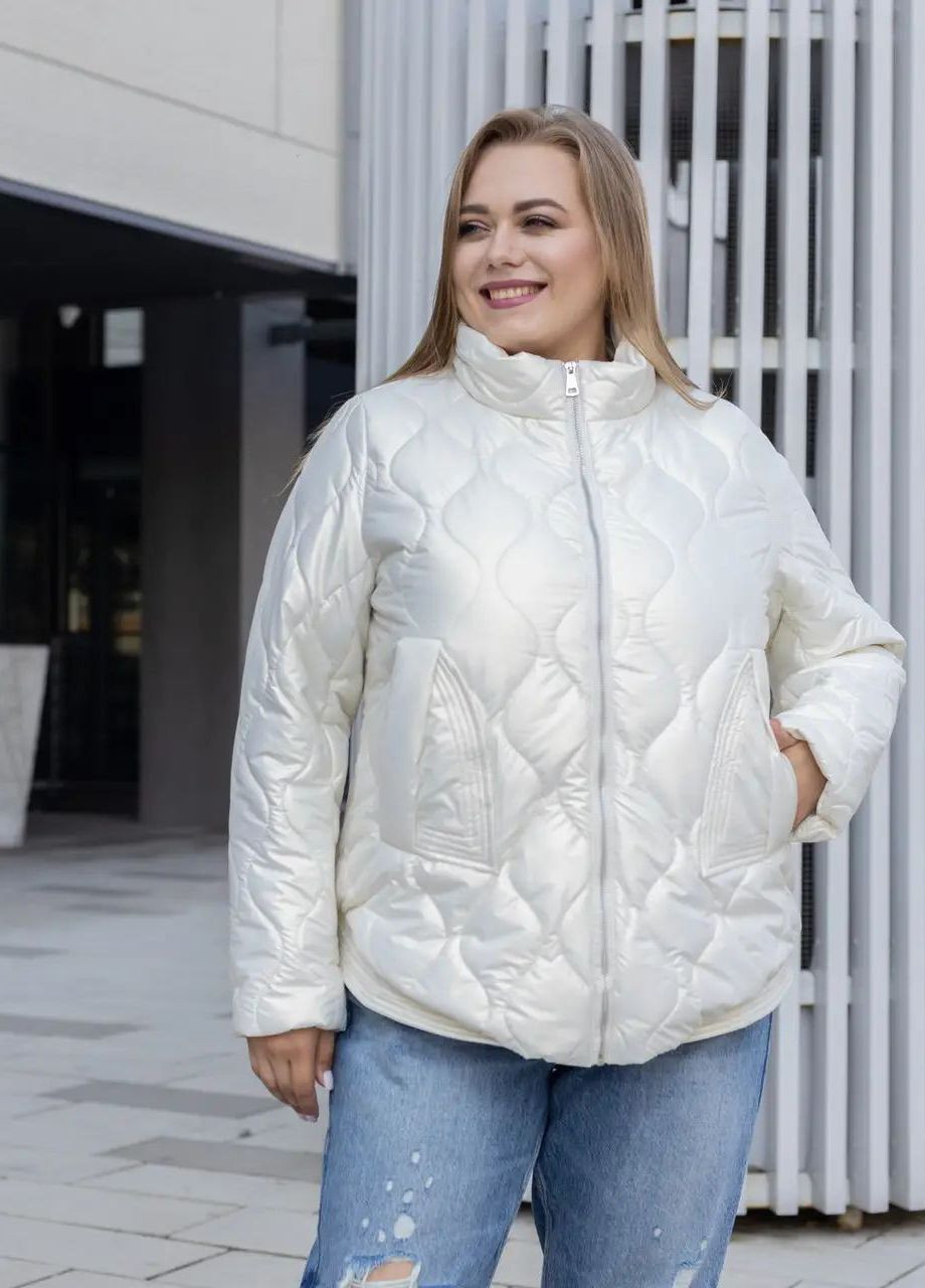 Жемчужная зимняя зимняя женская куртка большого размера SK