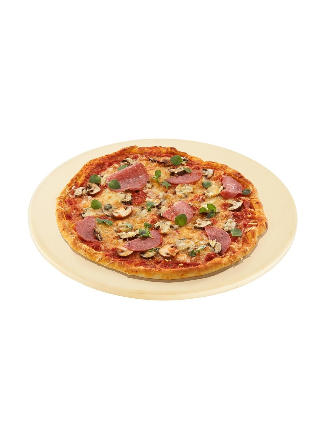 Камень для пиццы круглый 38 см бежевый Ernesto (265391223)