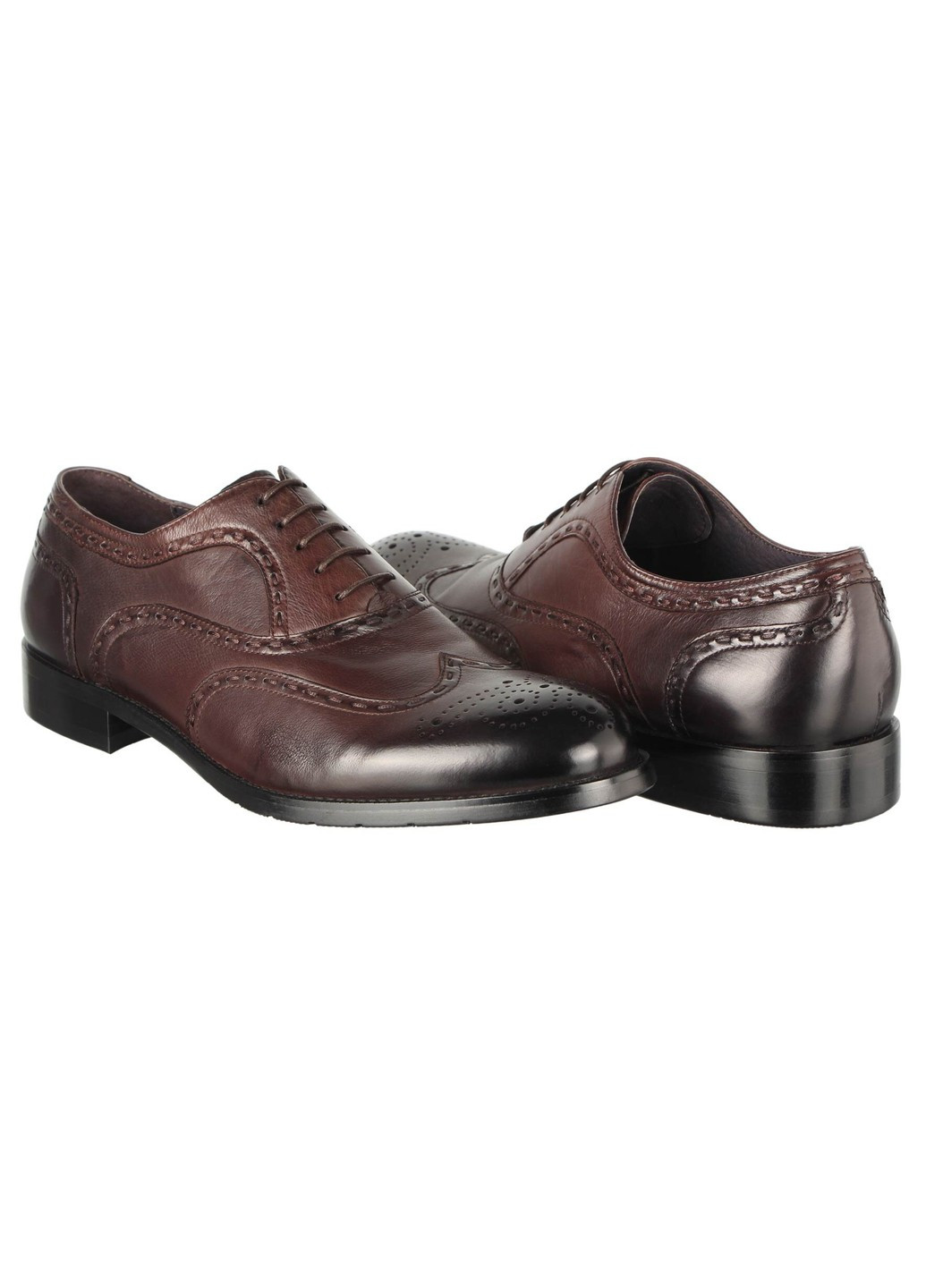 Коричневые мужские классические туфли 19961 Cosottinni на шнурках