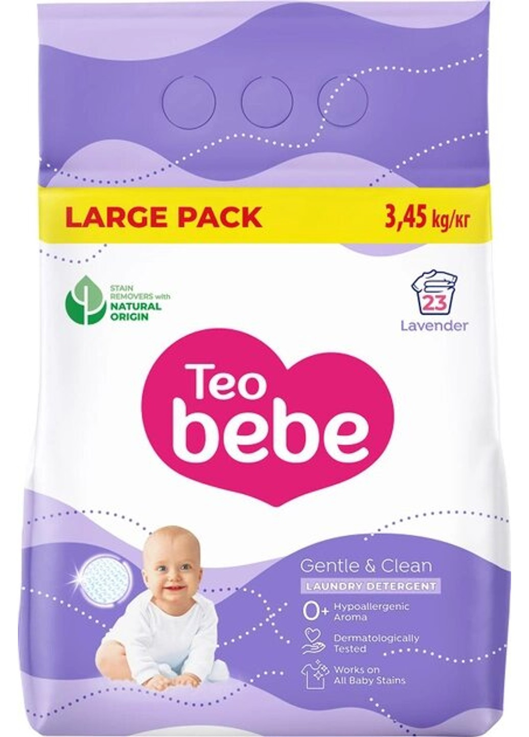 Стиральный порошок Gentle & Clean Lavender 3.45 кг Teo Bebe (269254545)