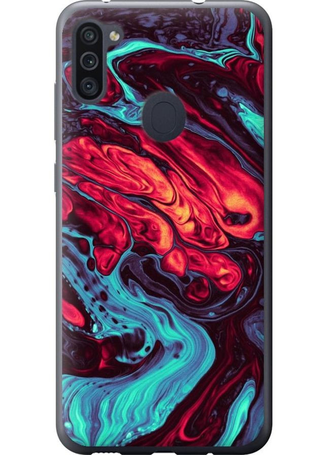 2D пластиковий чохол 'Синя червона абстакція' для Endorphone Samsung Galaxy A11 A115F (276320099)