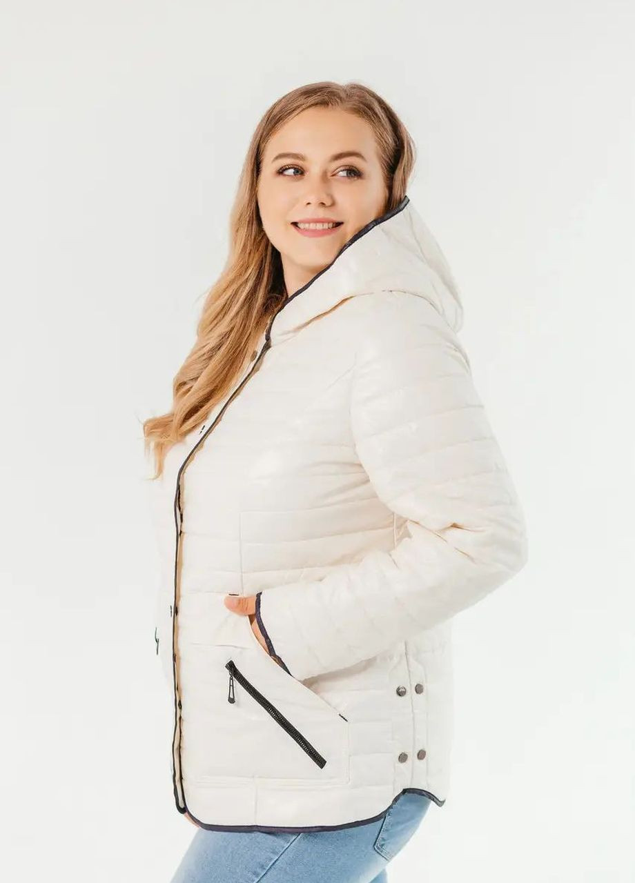 Молочная демисезонная куртка женская демисезонная большого размера SK