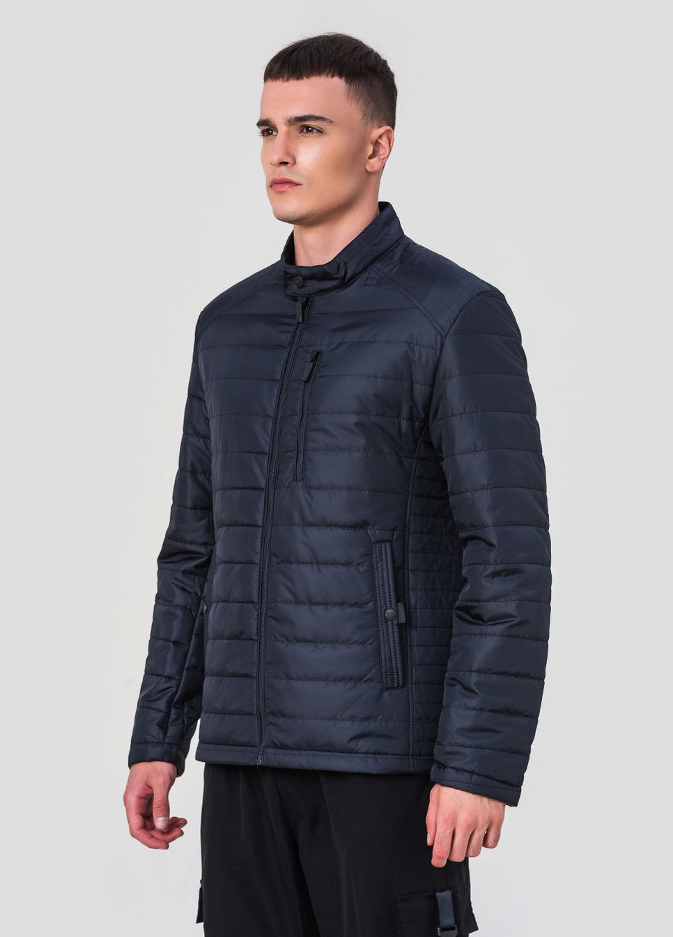Синяя демисезонная куртка мужская модель 118 ZPJV