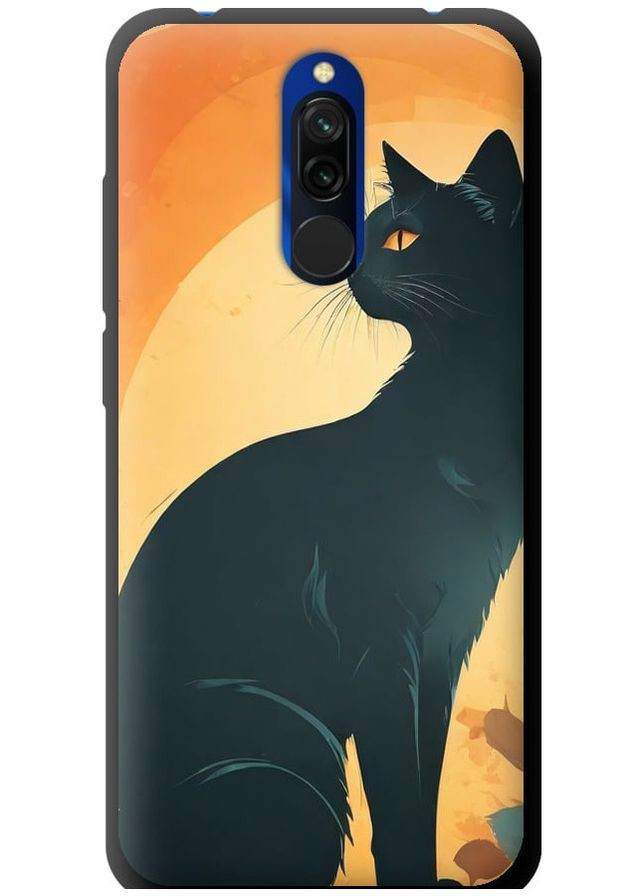 TPU черный чехол 'Черная кошка' для Endorphone Xiaomi Redmi 8 (275647118)