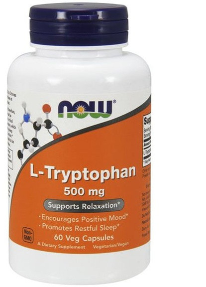 L-Tryptophan 500 mg 60 Veg Caps Now Foods (256725189)