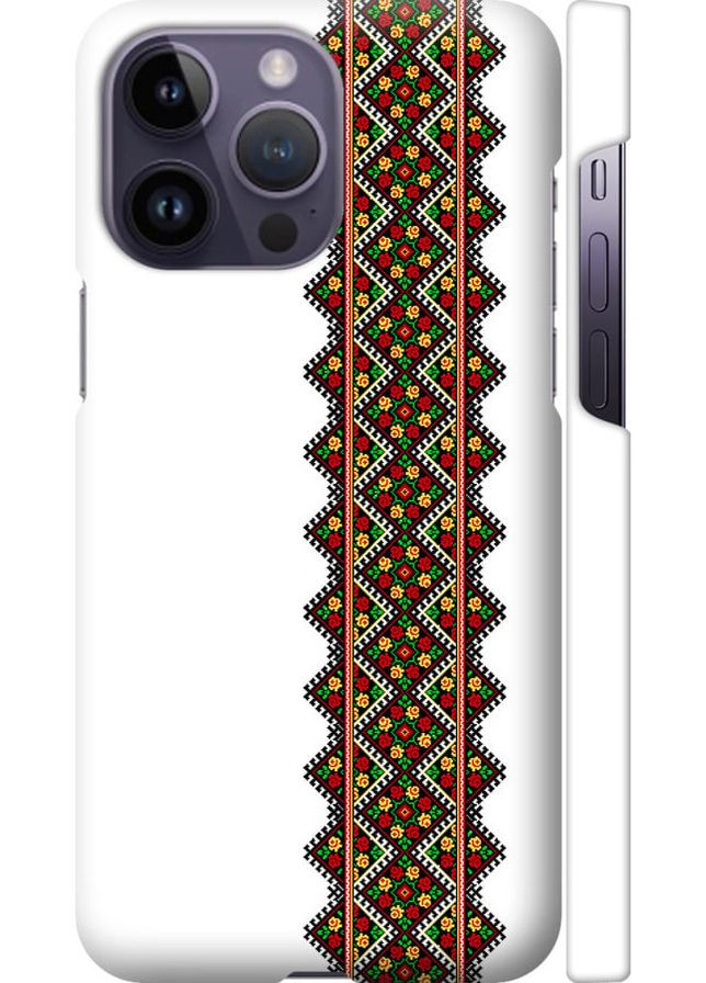 3D пластиковый матовый чехол 'Вышиванка 17' для Endorphone Apple iPhone 14 Pro Max (269346564)