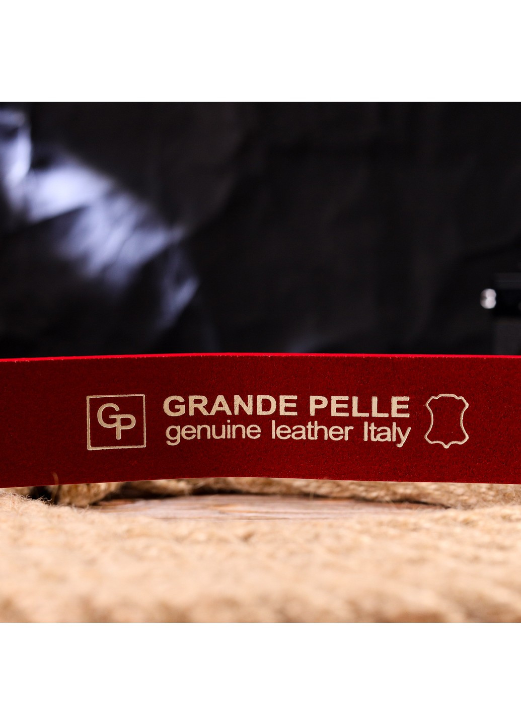 Стильный женский ремень под джинсы из натуральной кожи 21454 Красный Grande Pelle (258267759)