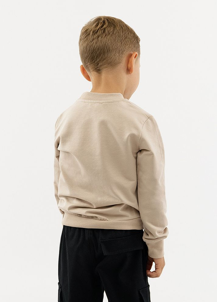 First Kids світшот для хлопчика колір бежевий цб-00226160 бежевий трикотаж