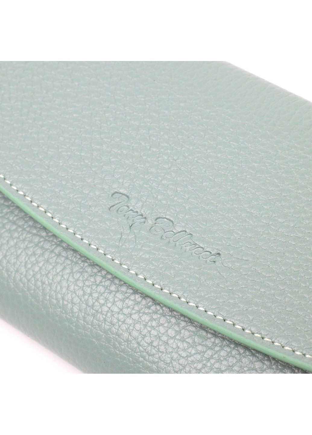 Превосходный женский кошелек с монетницей на молнии из натуральной кожи 21968 Серо-зеленый Tony Bellucci (262158818)