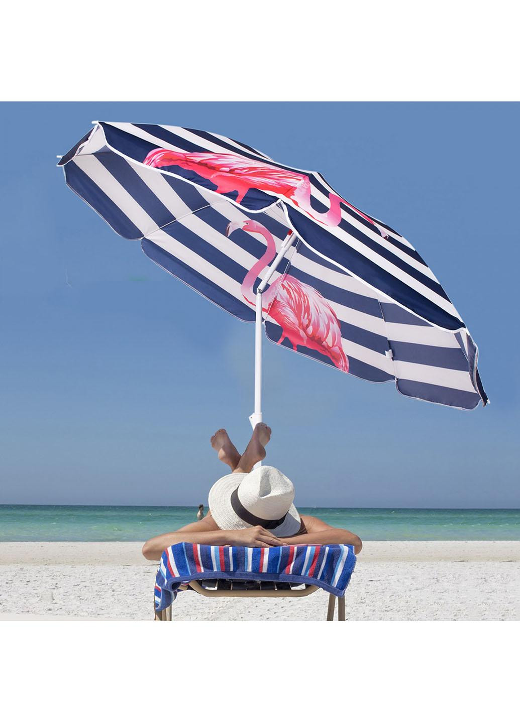 Пляжна парасоля 180 см з регульованою висотою та нахилом BU0019 Springos (258354767)