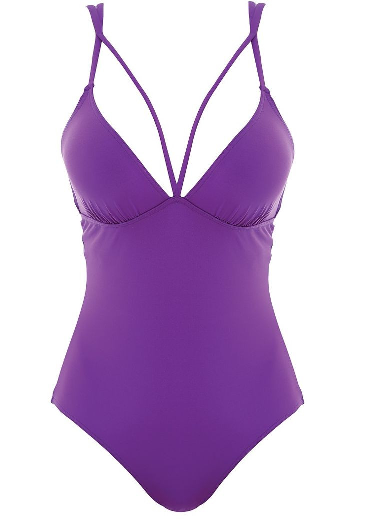 Фіолетовий літній купальник сумісний all i want 12 суцільний Huit 8