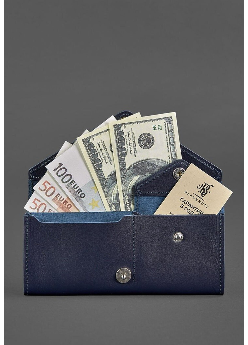 Жіночий шкіряний гаманець Керрі 1.0 рожевий BN-W-1-PINK-PEACH BlankNote (276773535)