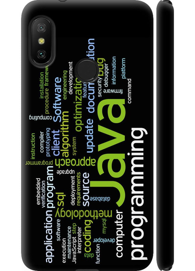 3D пластиковий матовий чохол '5615' для Endorphone Xiaomi Redmi 6 Pro (258177455)