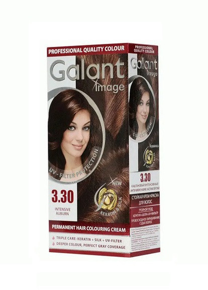 Стойкая крем-краска для волос Image 3.30 каштановый интенсивный 115 мл Galant (258512383)