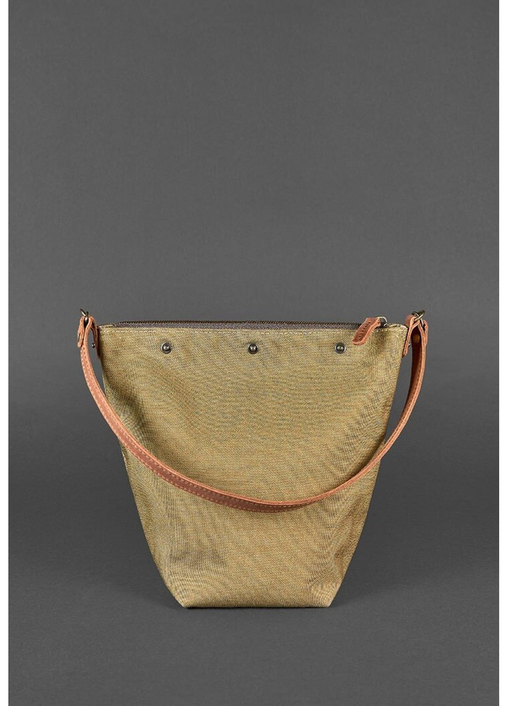 Плетеная сумка из натуральной кожи Пазл M светло-коричневая Crazy Horse BN-BAG-32-K-KR BlankNote (277978047)