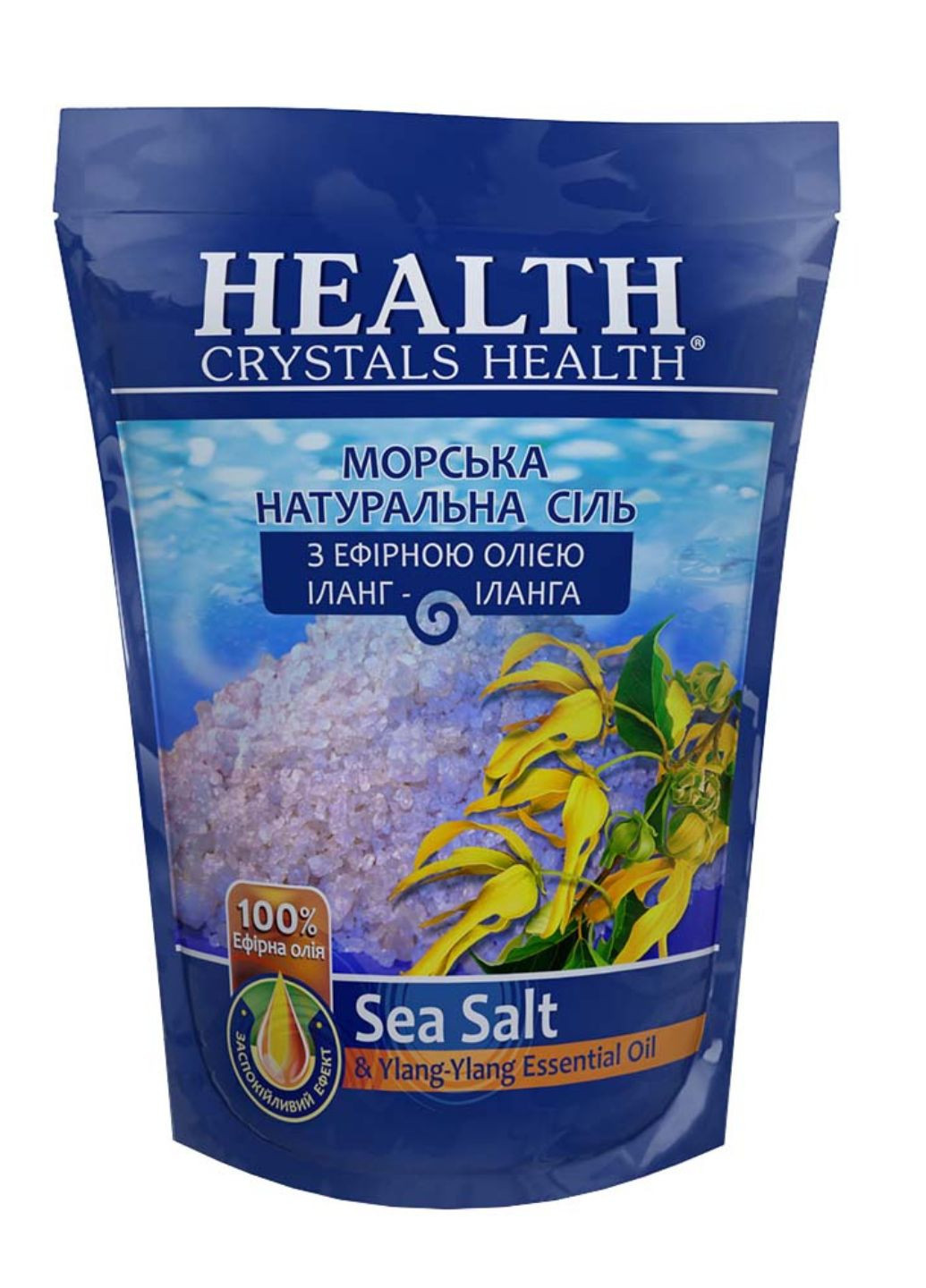Сіль морська натуральна для ванни "Іланг-Іланг" 500 г Crystals Health (259301103)