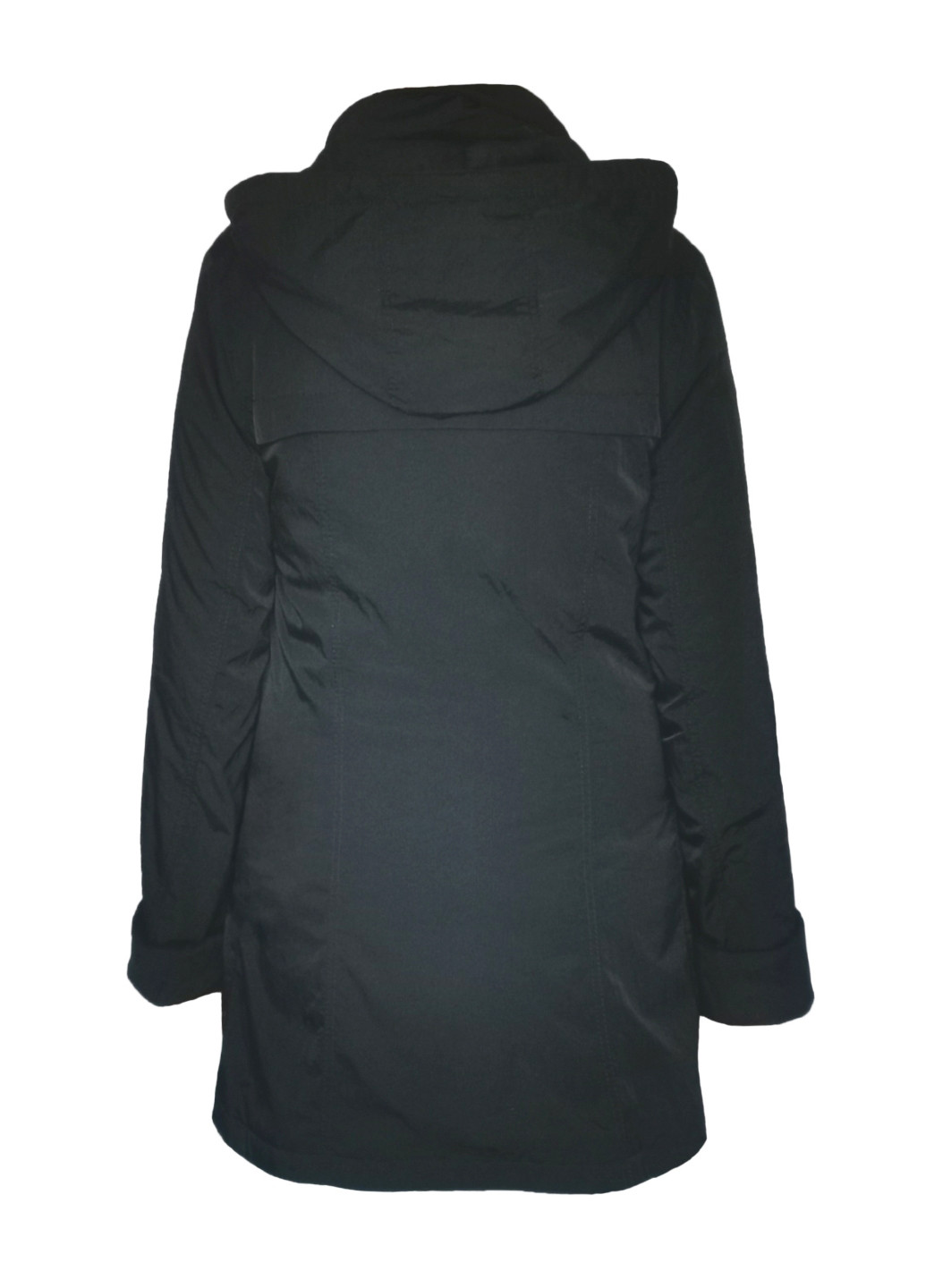 Черная демисезонная куртка демисезонная женская с капюшоном City Classic