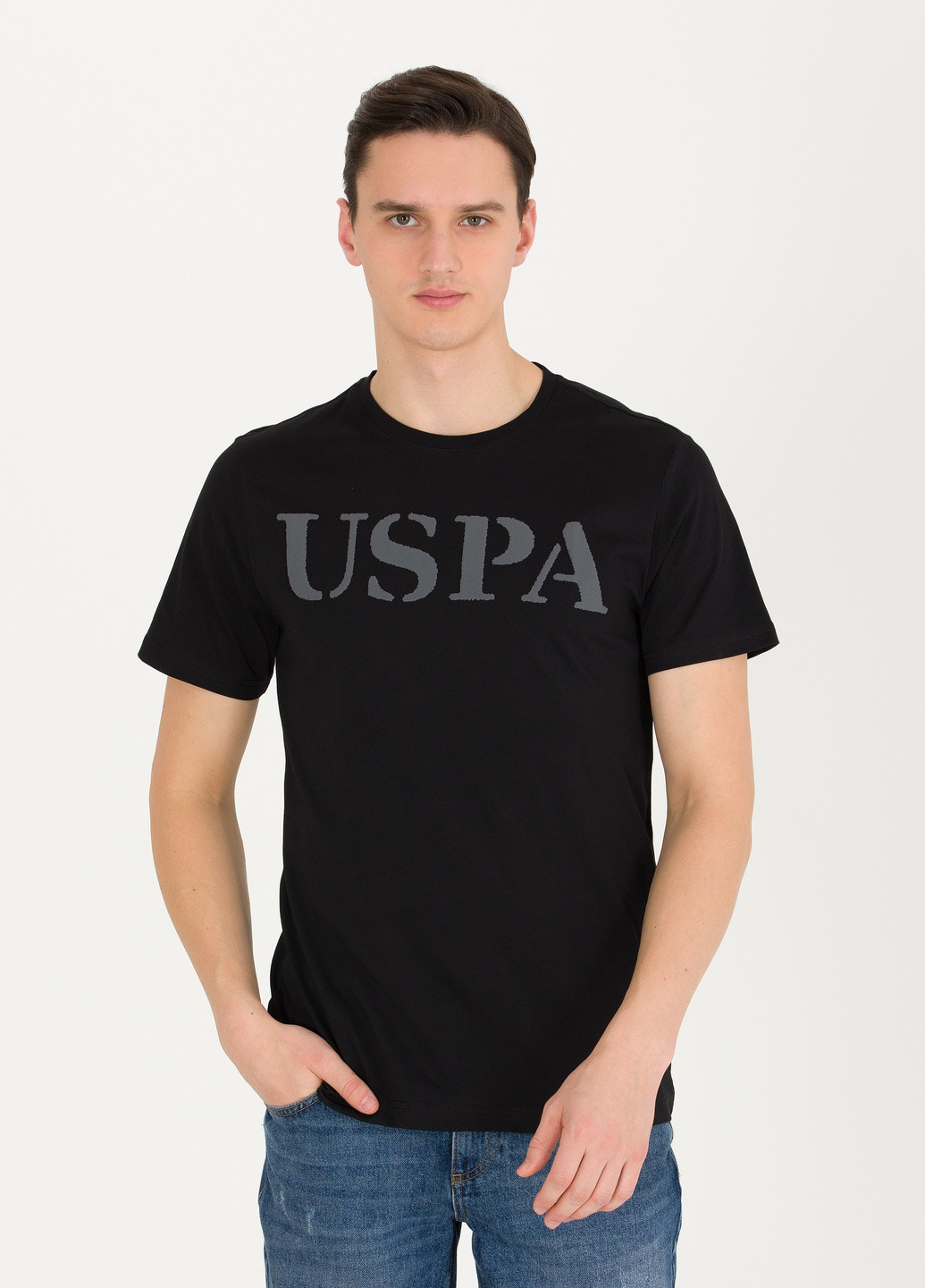 Черная футболка U.S. Polo Assn.
