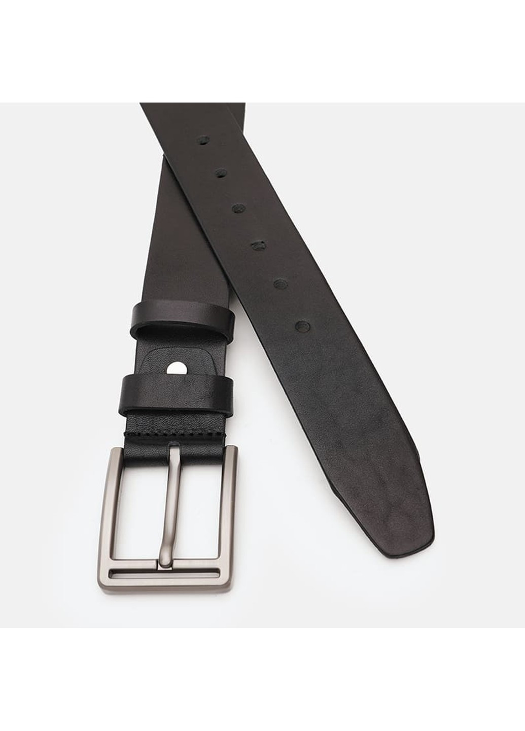 Мужской кожаный ремень V1125DPL02-black Borsa Leather (271665081)