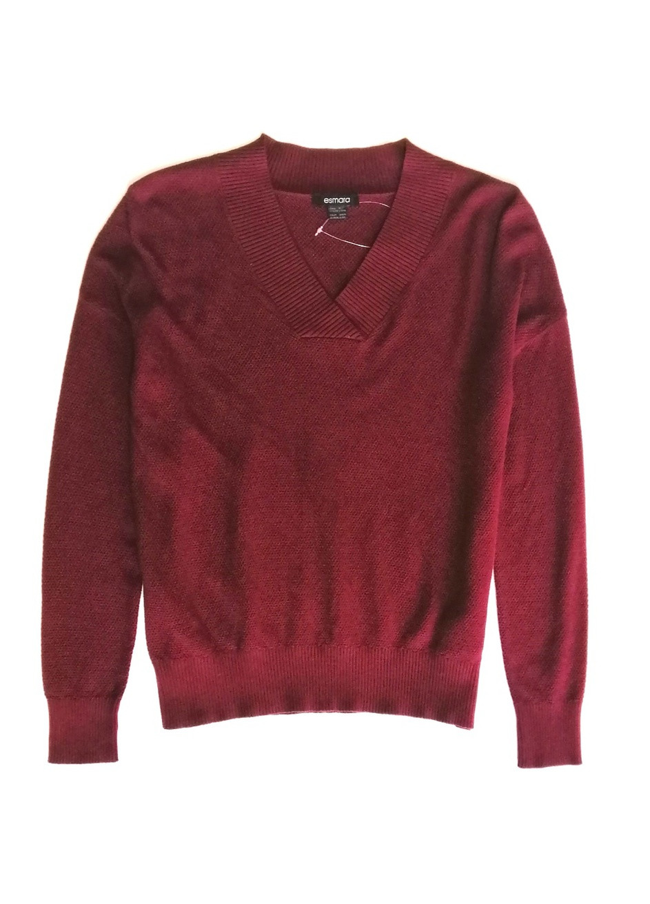 Бордовый свитер Esmara