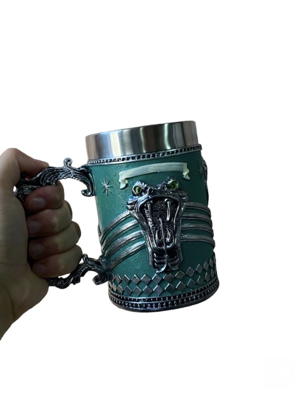 Кружка Чашка Бокал 3D Нержавеющая Сталь Гарри Поттер Слизерин 500мл Home (262454730)