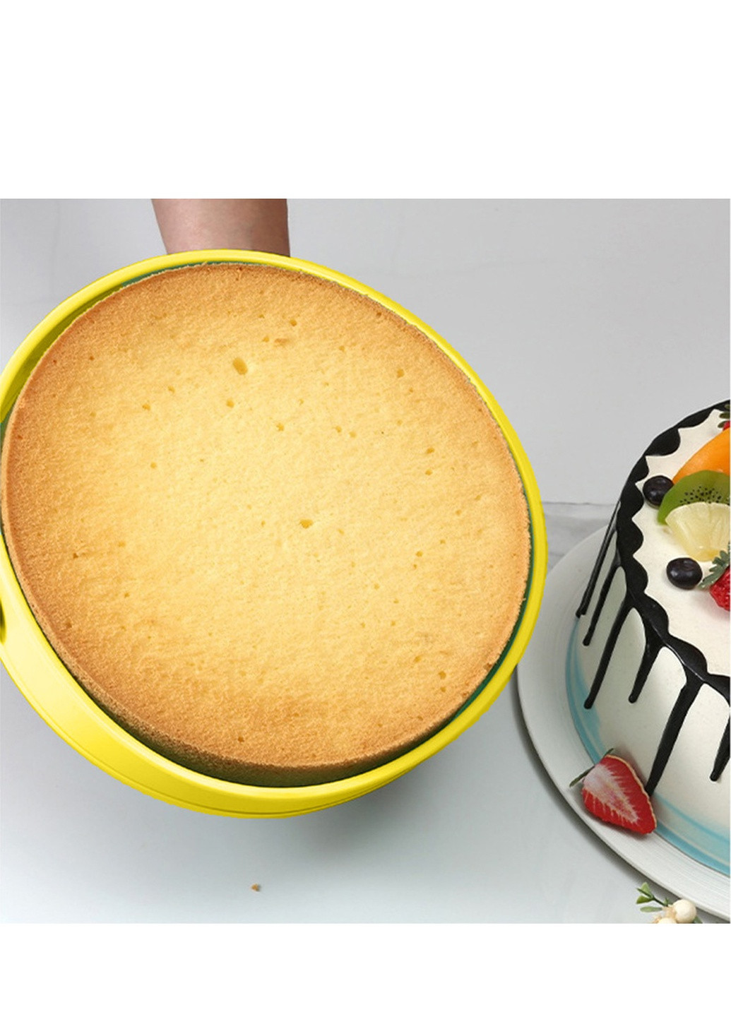 Форма силіконова кругла для випікання тортів, бісквітів, пирогів, шарлотки 20.5 x 5.5 см Profsil (259591985)