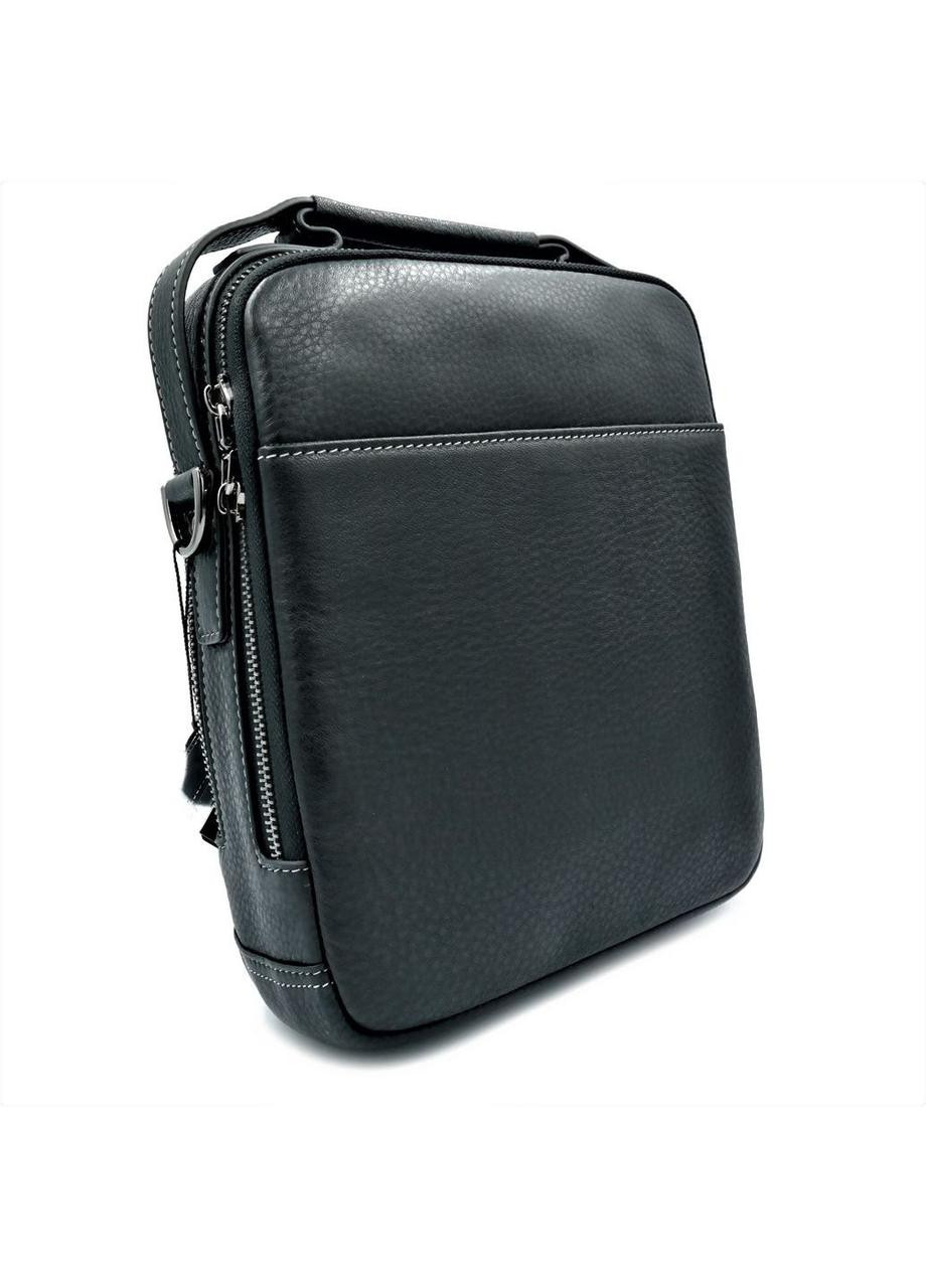 Чоловіча шкіряна сумка HTLeather чорного кольору SKL85-296476 New Trend (259161351)