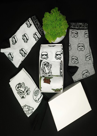 Подарунковий набір шкарпеток «Зоряні Війни» 3 пари No Brand (267809701)
