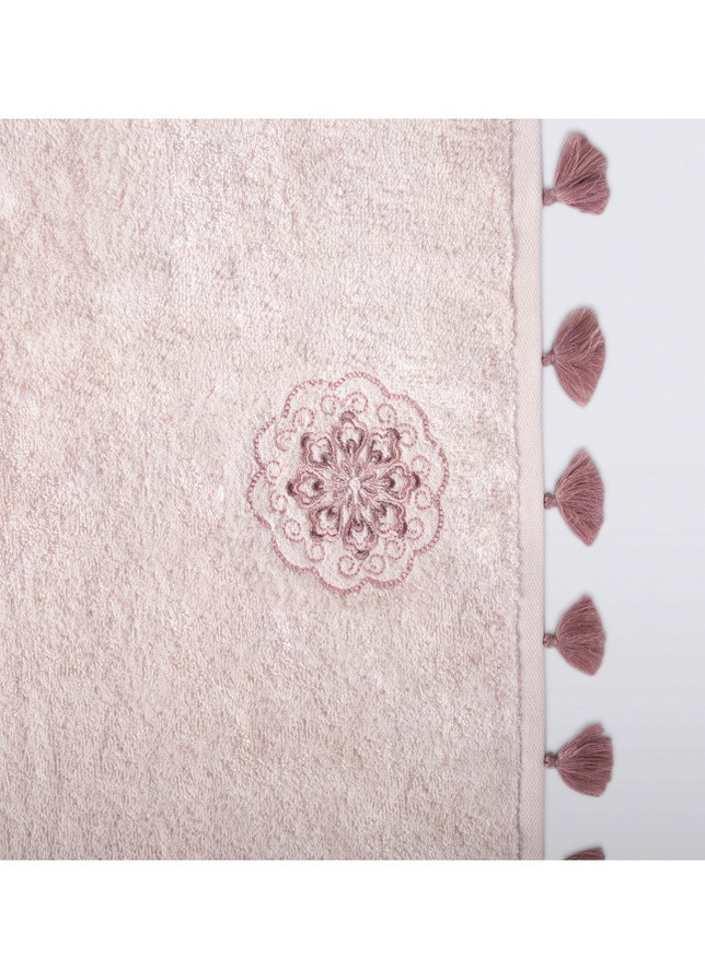 Irya полотенце - covel pudra пудра 70*140 орнамент пудровый производство - Турция