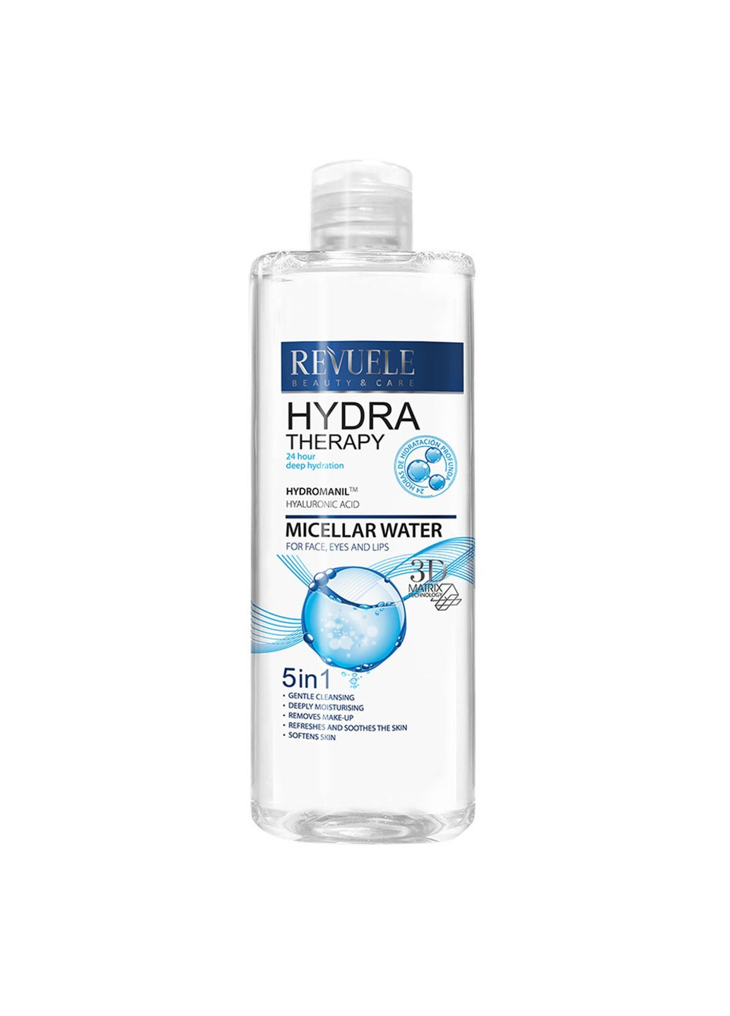 Мицеллярная вода для лица Hydra Therapy Intense 400 мл REVUELE (258724186)