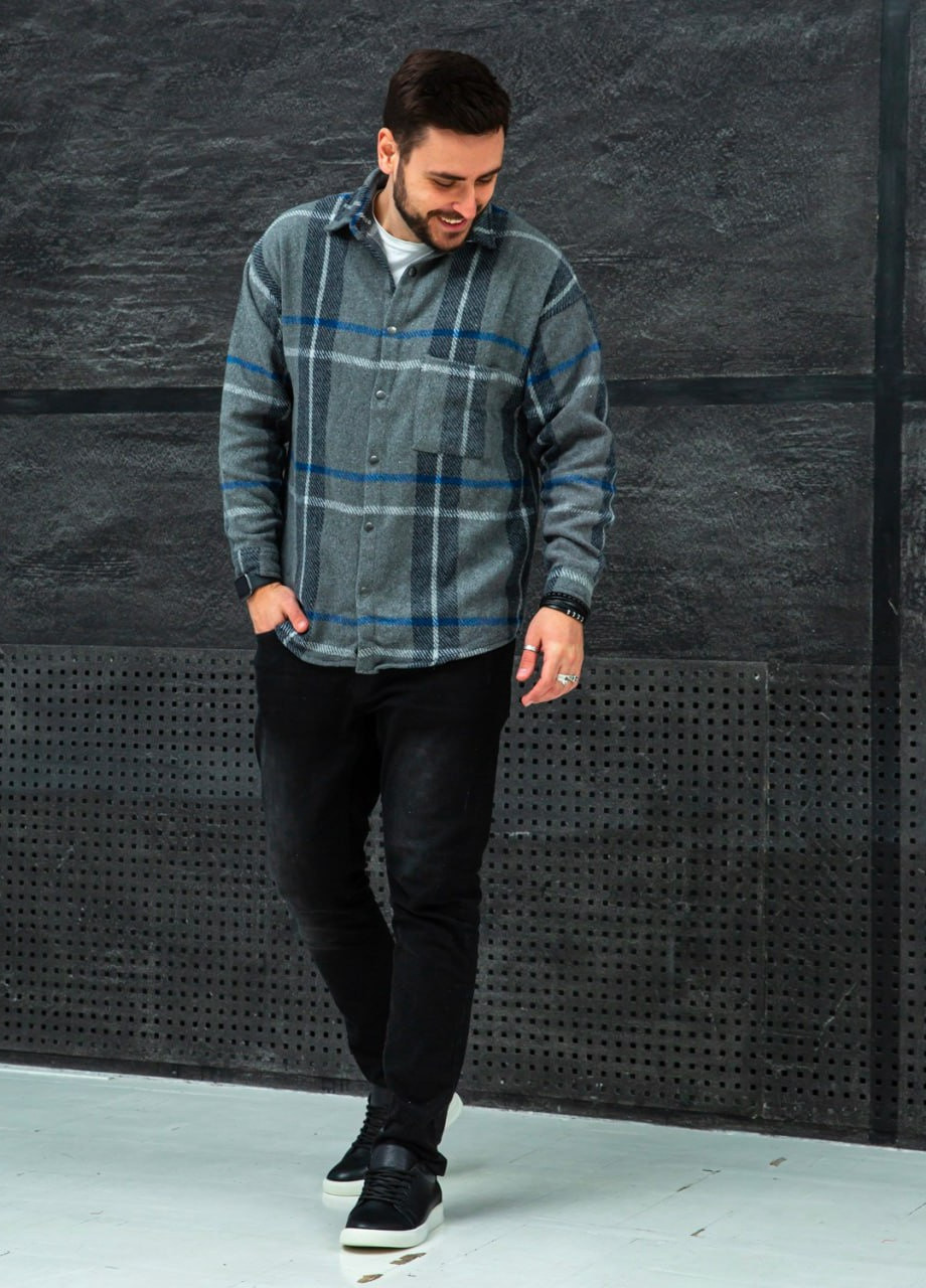 Байкова трендова рубашка в клітинку Vakko (257932853)