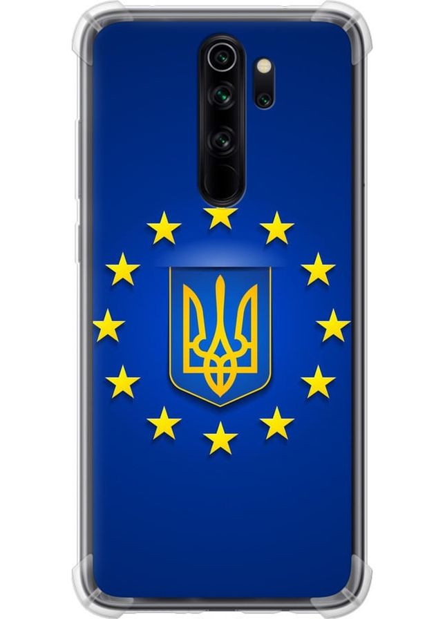 Силіконовий протиударний с посиленими кутами чохол 'Евросоюз 6' для Endorphone Xiaomi Redmi Note 8 Pro (269346718)