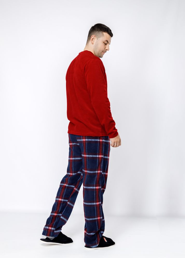 Чоловіча піжама колір червоний ЦБ-00234919 LINDROS (269237007)