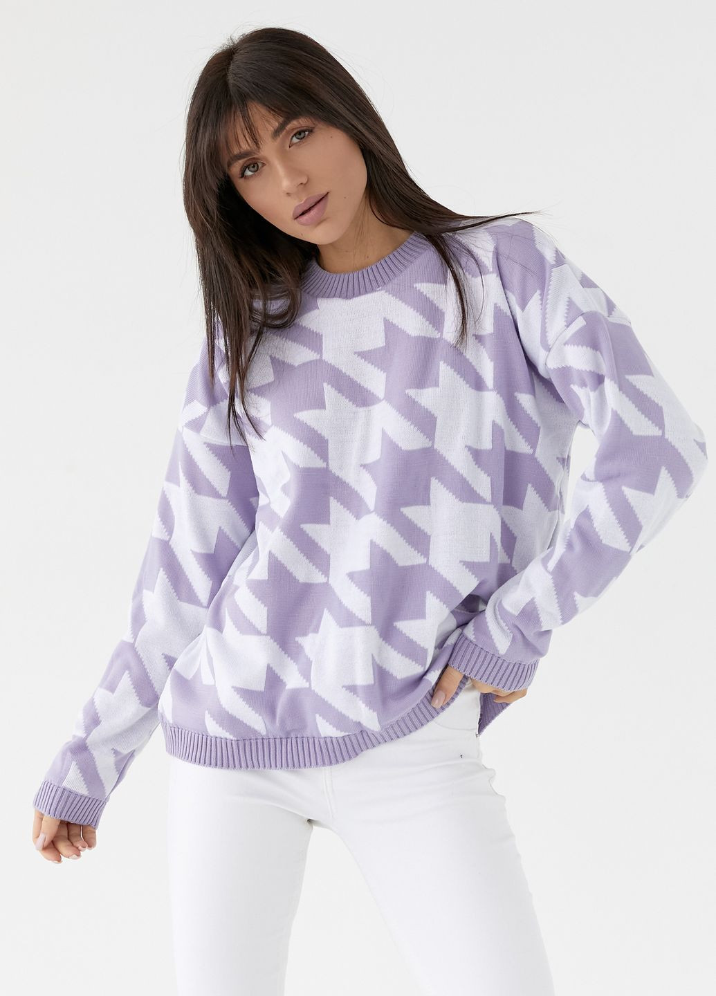 Фиолетовый свитер 217 фиалка MarSe